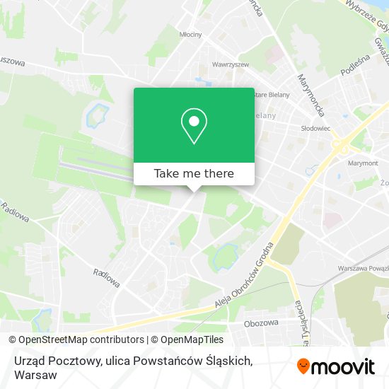 Urząd Pocztowy, ulica Powstańców Śląskich map