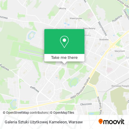 Galeria Sztuki Użytkowej Kameleon map