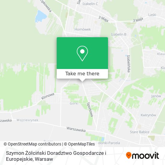 Szymon Żółciński Doradztwo Gospodarcze i Europejskie map