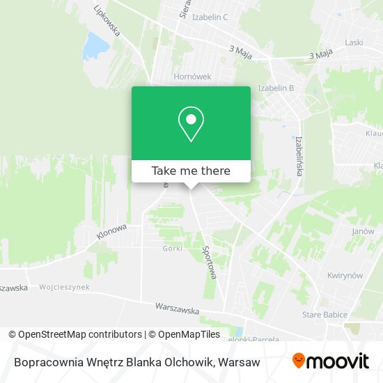 Bopracownia Wnętrz Blanka Olchowik map