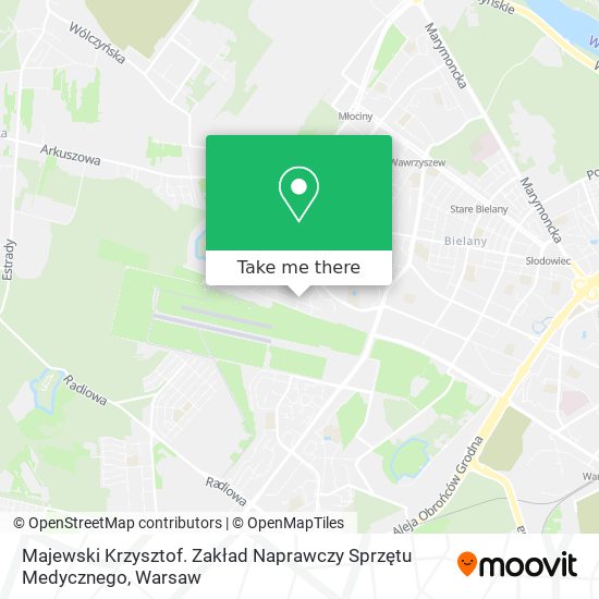 Majewski Krzysztof. Zakład Naprawczy Sprzętu Medycznego map