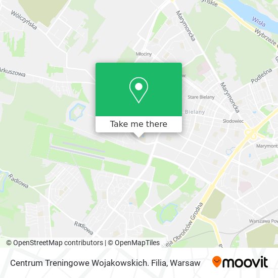 Centrum Treningowe Wojakowskich. Filia map