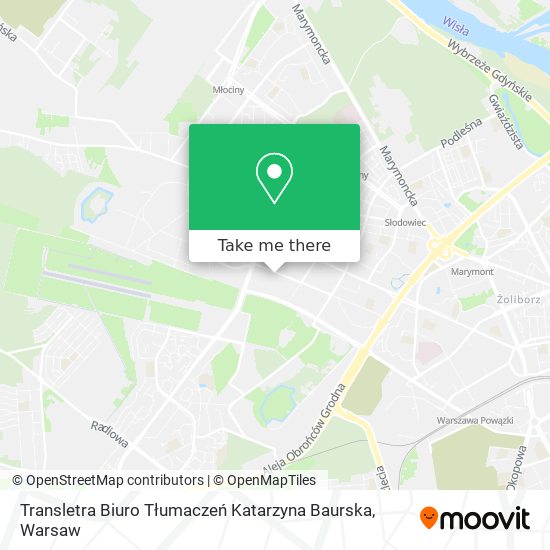 Transletra Biuro Tłumaczeń Katarzyna Baurska map