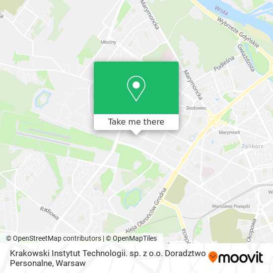 Krakowski Instytut Technologii. sp. z o.o. Doradztwo Personalne map