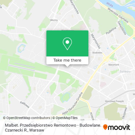 Malbet. Przedsiębiorstwo Remontowo - Budowlane. Czarnecki R. map