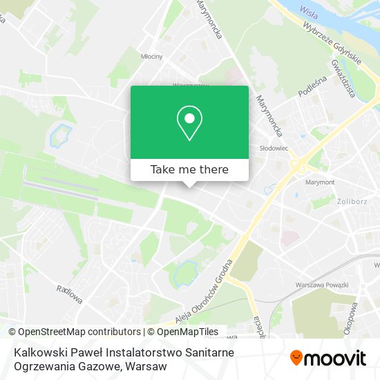 Kalkowski Paweł Instalatorstwo Sanitarne Ogrzewania Gazowe map