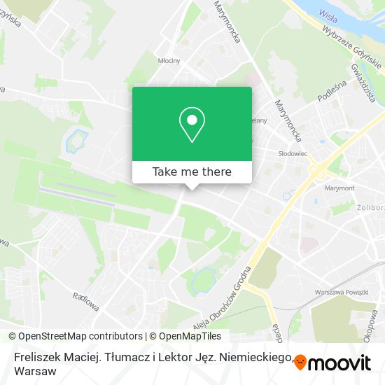 Freliszek Maciej. Tłumacz i Lektor Jęz. Niemieckiego map