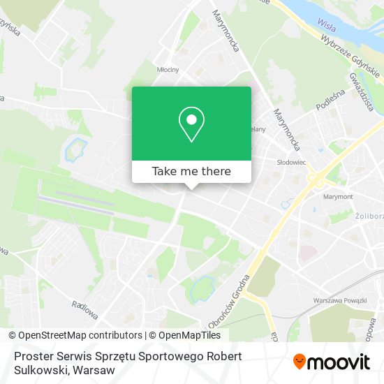 Proster Serwis Sprzętu Sportowego Robert Sulkowski map