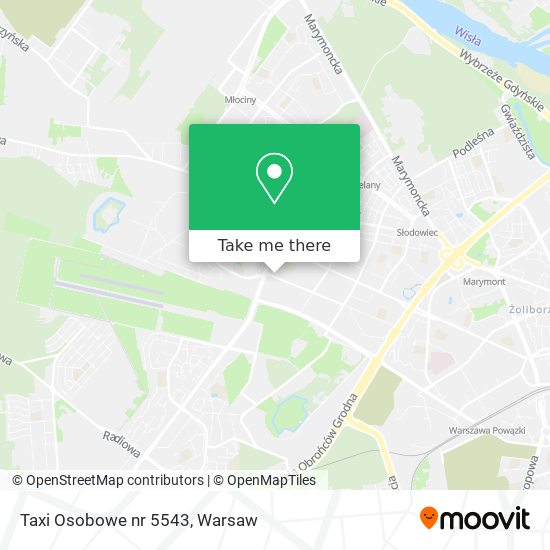 Taxi Osobowe nr 5543 map