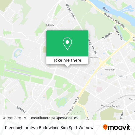 Przedsiębiorstwo Budowlane Bim Sp.J map