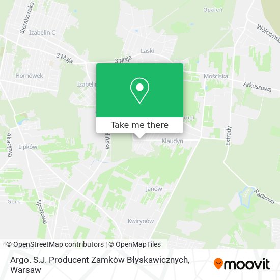 Argo. S.J. Producent Zamków Błyskawicznych map