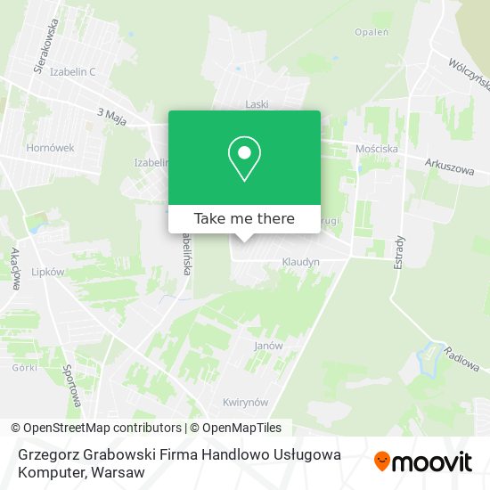 Grzegorz Grabowski Firma Handlowo Usługowa Komputer map