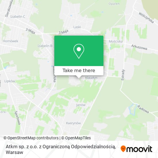 Atkm sp. z o.o. z Ograniczoną Odpowiedzialnością map