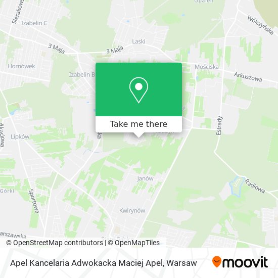 Apel Kancelaria Adwokacka Maciej Apel map