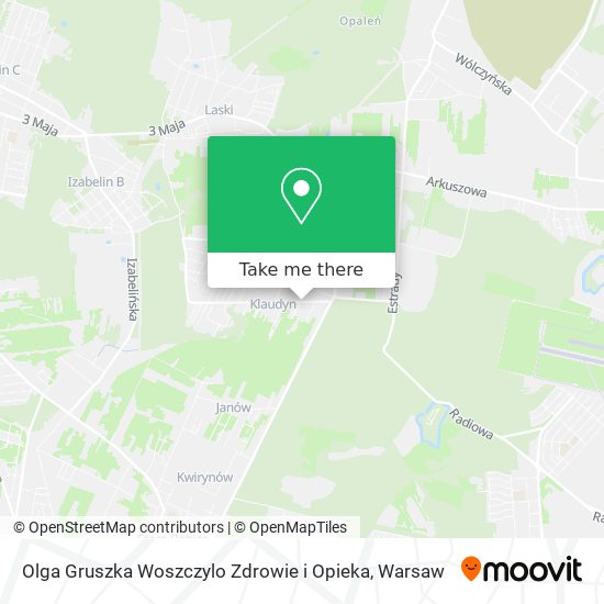 Olga Gruszka Woszczylo Zdrowie i Opieka map