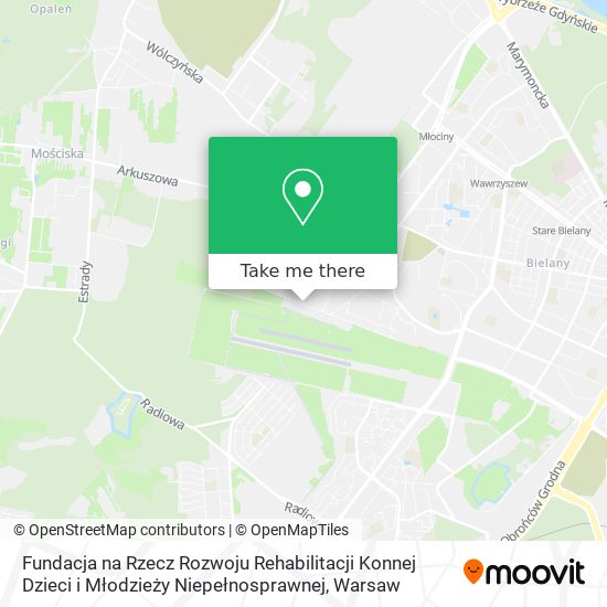 Fundacja na Rzecz Rozwoju Rehabilitacji Konnej Dzieci i Młodzieży Niepełnosprawnej map