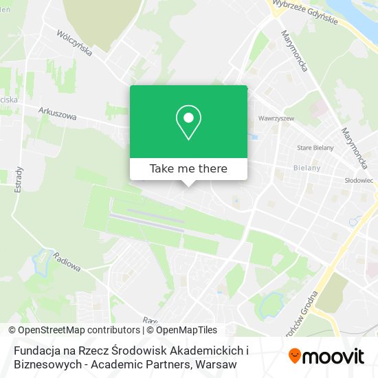 Fundacja na Rzecz Środowisk Akademickich i Biznesowych - Academic Partners map