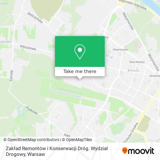 Zakład Remontów i Konserwacji Dróg. Wydział Drogowy map