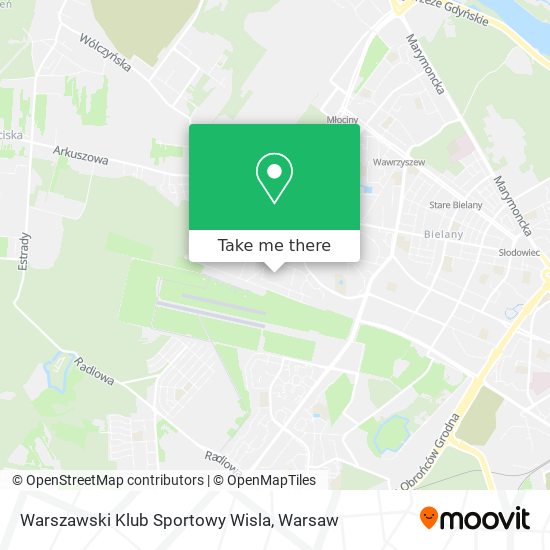 Карта Warszawski Klub Sportowy Wisla