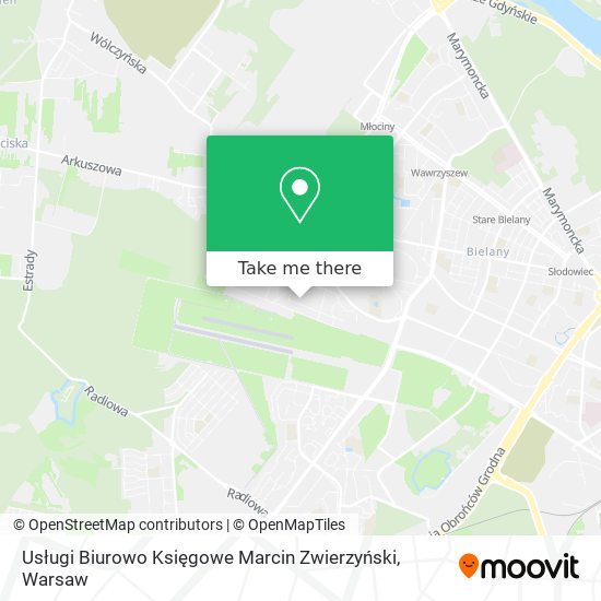 Usługi Biurowo Księgowe Marcin Zwierzyński map