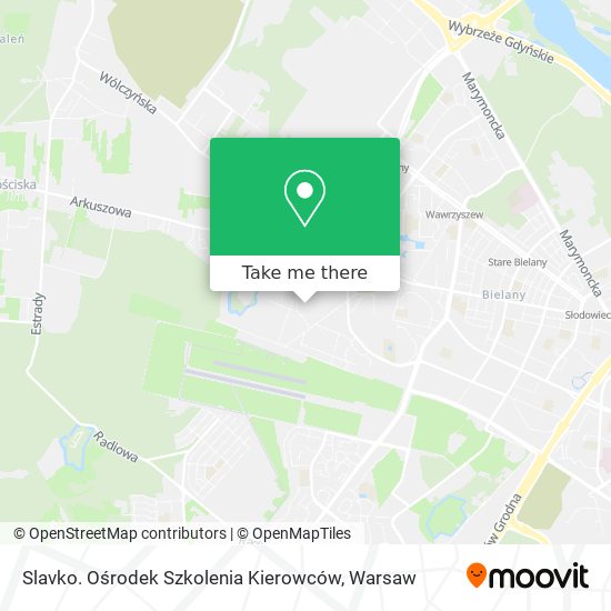 Slavko. Ośrodek Szkolenia Kierowców map