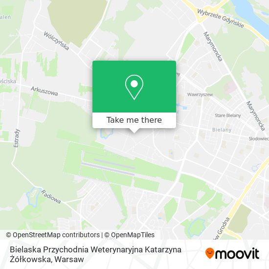 Карта Bielaska Przychodnia Weterynaryjna Katarzyna Żółkowska