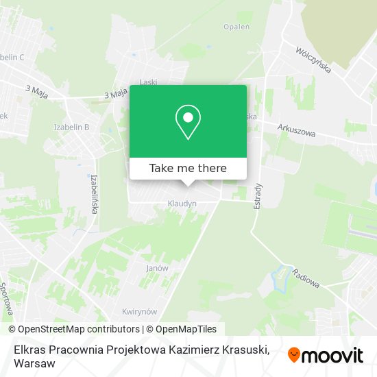 Карта Elkras Pracownia Projektowa Kazimierz Krasuski