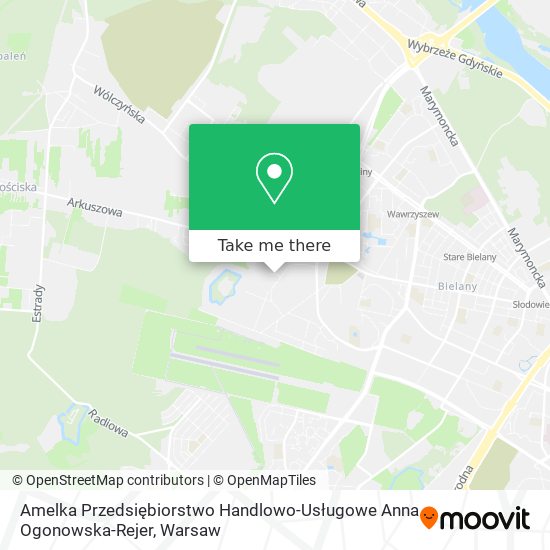 Amelka Przedsiębiorstwo Handlowo-Usługowe Anna Ogonowska-Rejer map