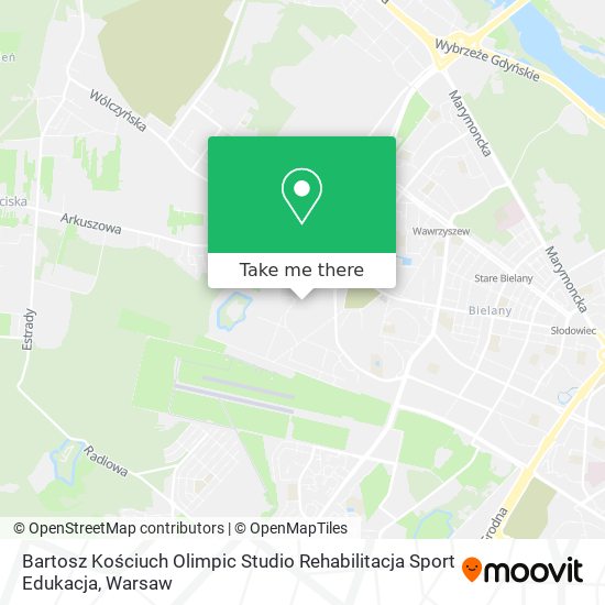 Bartosz Kościuch Olimpic Studio Rehabilitacja Sport Edukacja map