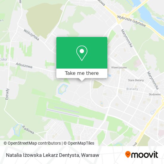 Natalia Iżowska Lekarz Dentysta map