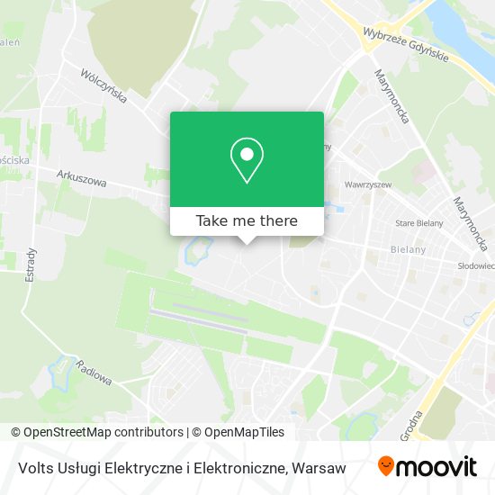 Карта Volts Usługi Elektryczne i Elektroniczne