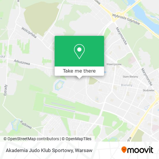 Карта Akademia Judo Klub Sportowy