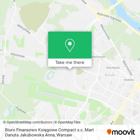 Biuro Finansowo Księgowe Compact s.c. Mart Danuta Jakubowska Anna map