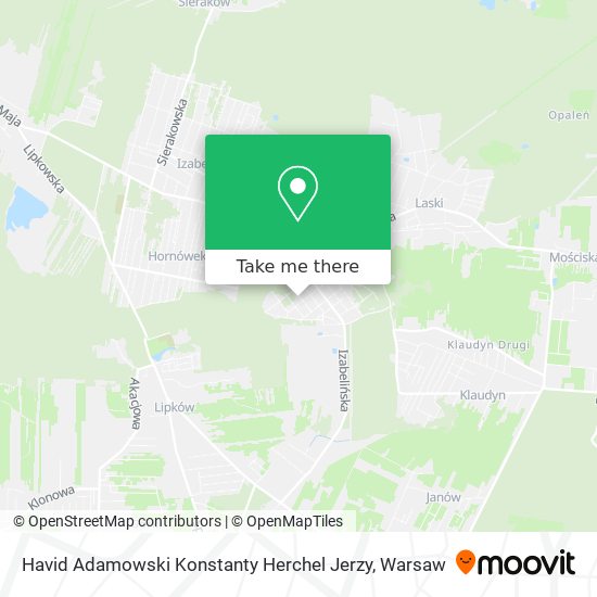 Havid Adamowski Konstanty Herchel Jerzy map