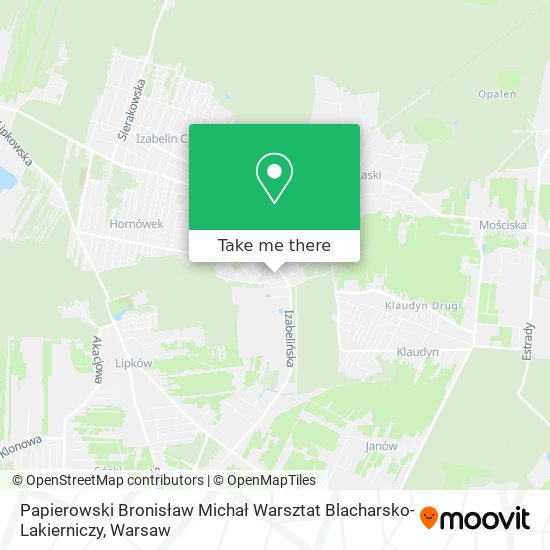 Papierowski Bronisław Michał Warsztat Blacharsko-Lakierniczy map