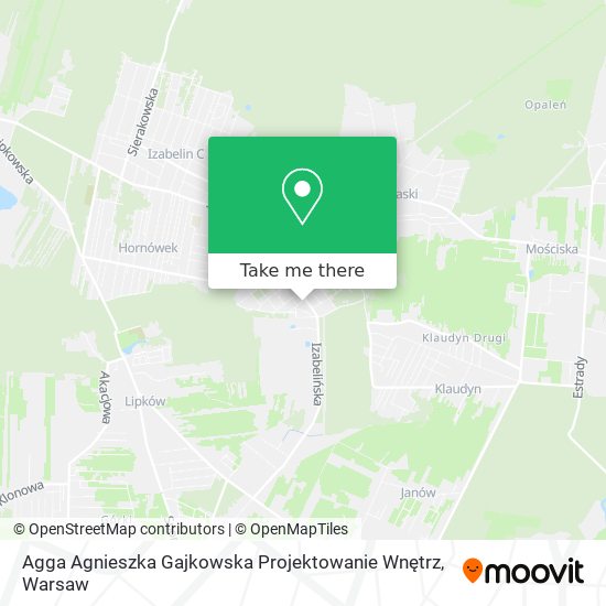 Карта Agga Agnieszka Gajkowska Projektowanie Wnętrz