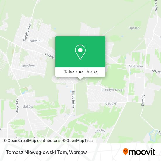 Tomasz Niewęgłowski Tom map