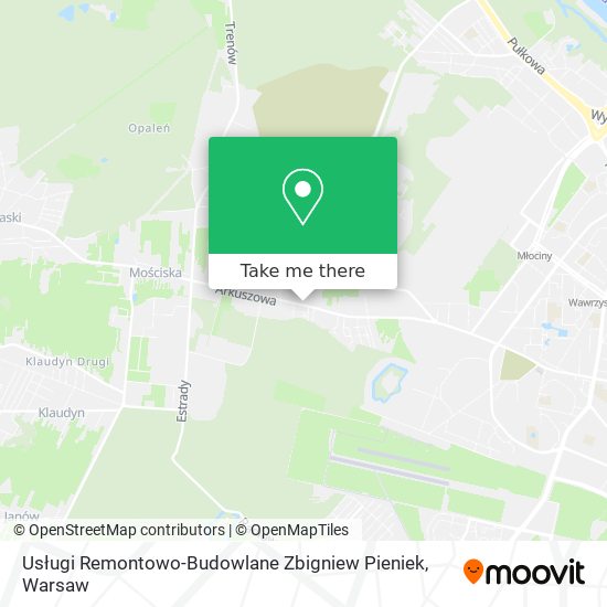 Usługi Remontowo-Budowlane Zbigniew Pieniek map