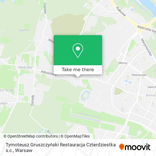 Tymoteusz Gruszczyński Restauracja Czterdziestka s.c. map