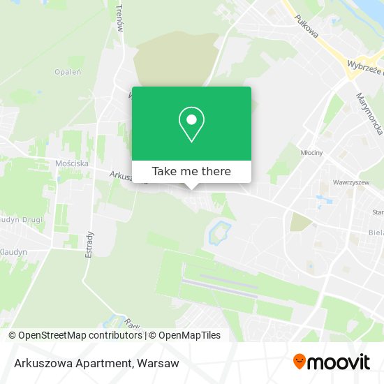 Arkuszowa Apartment map