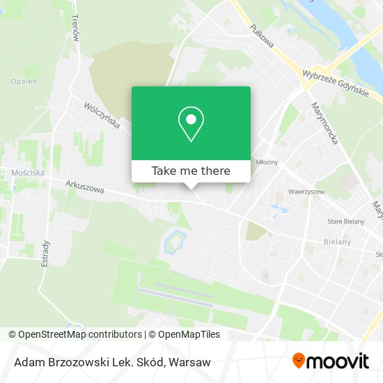 Adam Brzozowski Lek. Skód map