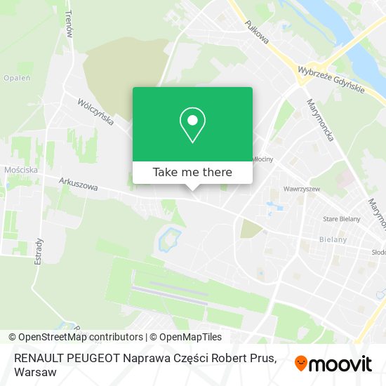 RENAULT PEUGEOT Naprawa Części Robert Prus map