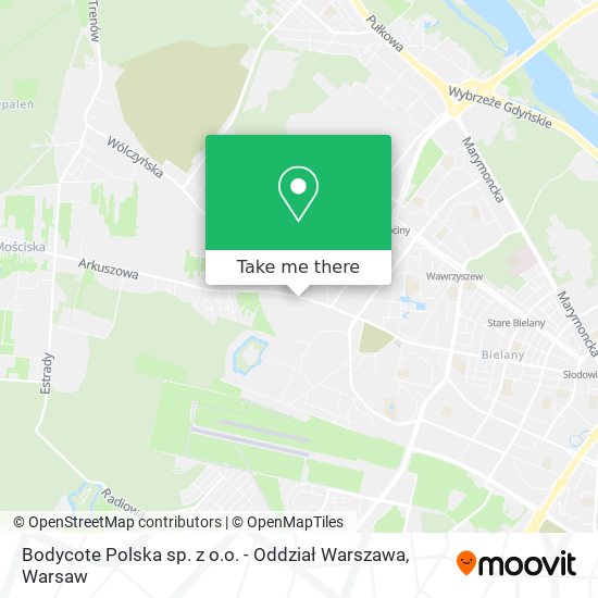 Bodycote Polska sp. z o.o. - Oddział Warszawa map