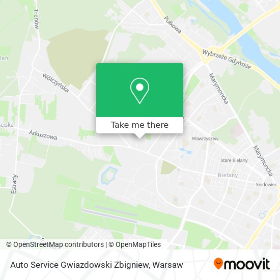 Карта Auto Service Gwiazdowski Zbigniew