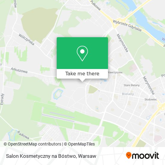 Карта Salon Kosmetyczny na Bóstwo