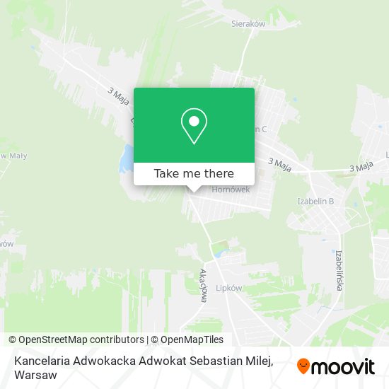 Kancelaria Adwokacka Adwokat Sebastian Milej map