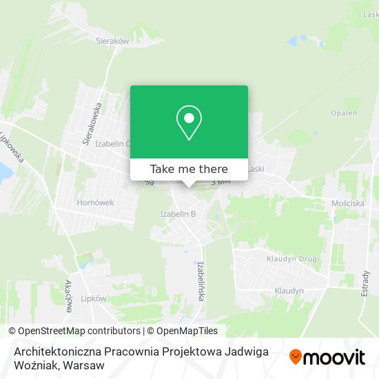 Architektoniczna Pracownia Projektowa Jadwiga Woźniak map