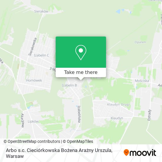 Arbo s.c. Cieciórkowska Bożena Arażny Urszula map