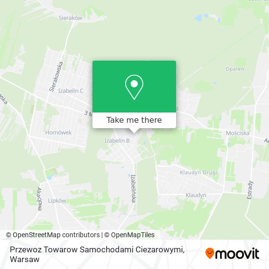 Przewoz Towarow Samochodami Ciezarowymi map