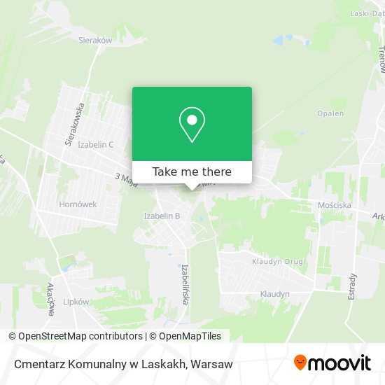 Cmentarz Komunalny w Laskakh map